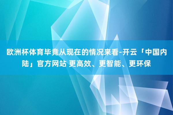 欧洲杯体育毕竟从现在的情况来看-开云「中国内陆」官方网站 更高效、更智能、更环保