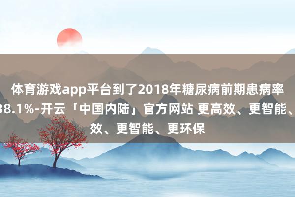 体育游戏app平台到了2018年糖尿病前期患病率升高至38.1%-开云「中国内陆」官方网站 更高效、更智能、更环保